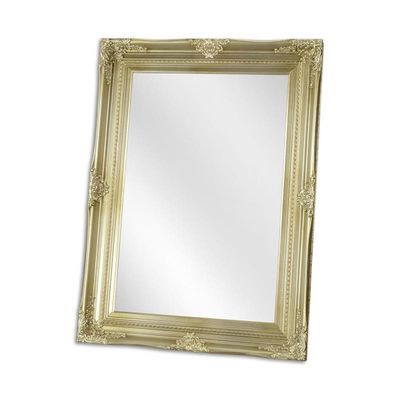 A SILVER MIRROR - GLASS SIZE 60 X 90 CM.