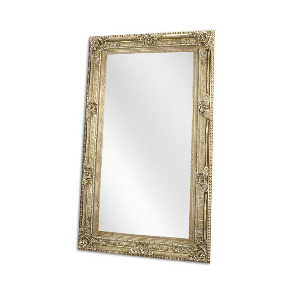 A SILVER MIRROR - GLASS SIZE 90 X 180 CM.