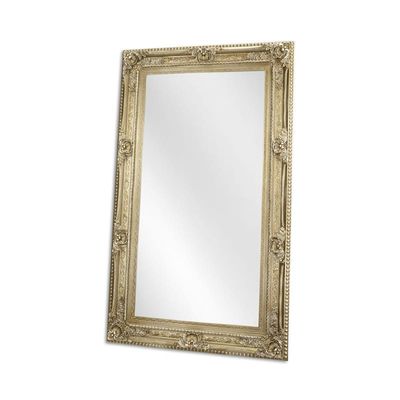 A SILVER MIRROR - GLASS SIZE 90 X 180 CM.