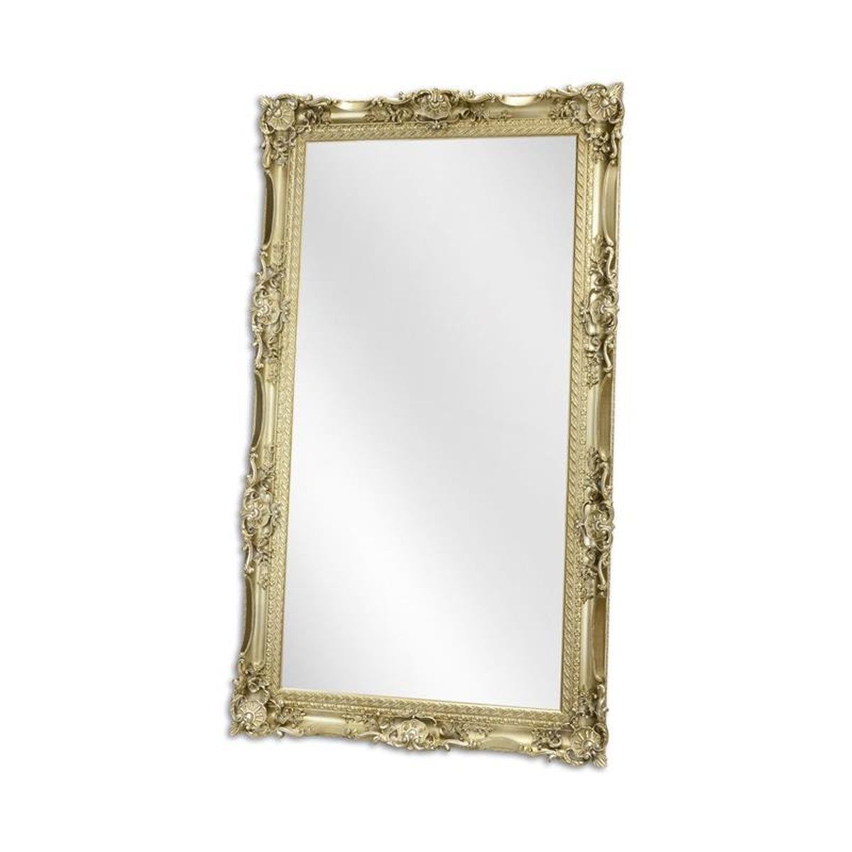 A SILVER MIRROR - GLASS SIZE 90 X 180 CM.