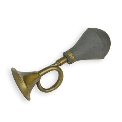 A SMALL BRASS TAXI HORN