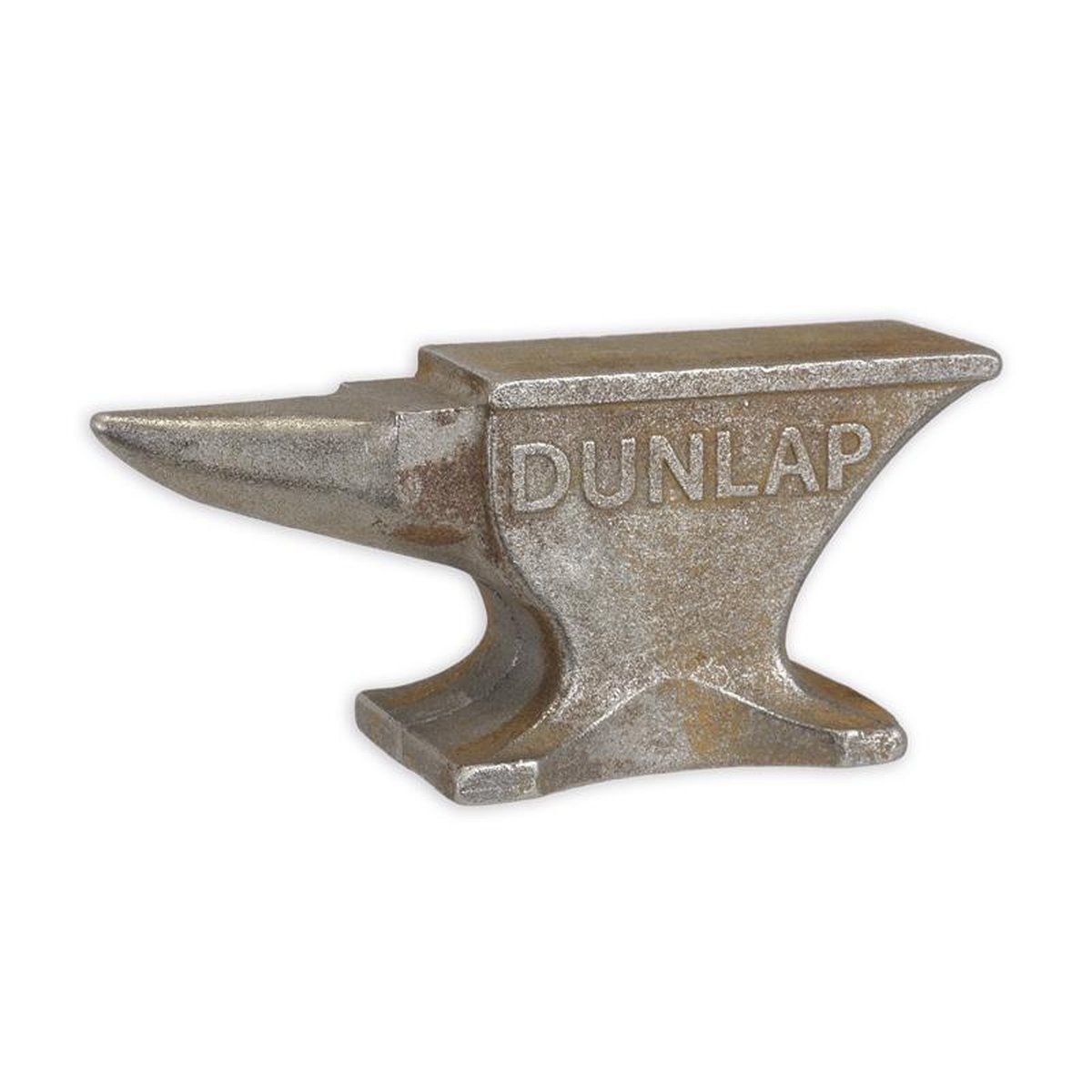 A SMALL CAST IRON ANVIL