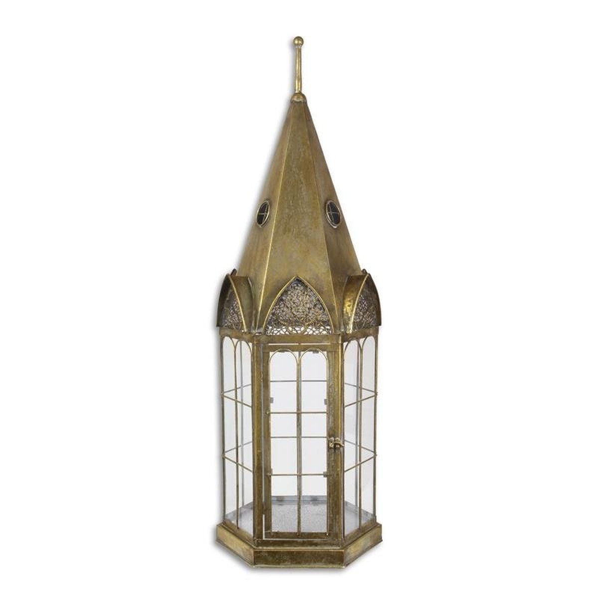 A Steeple Shaped Tin Lantern