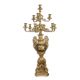 A TEN LIGHT GILT BRONZE CANDELABRUM