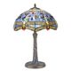 A TIFFANY STYLE TABLE LAMP (BLUE)