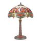 A TIFFANY STYLE TABLE LAMP (RED)