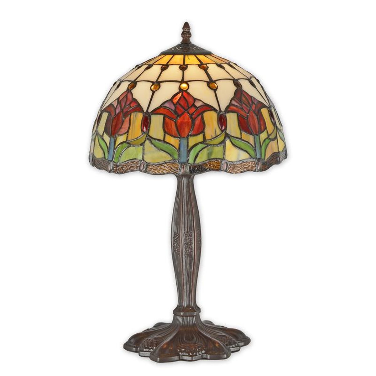 A TIFFANY STYLE TABLE LAMP