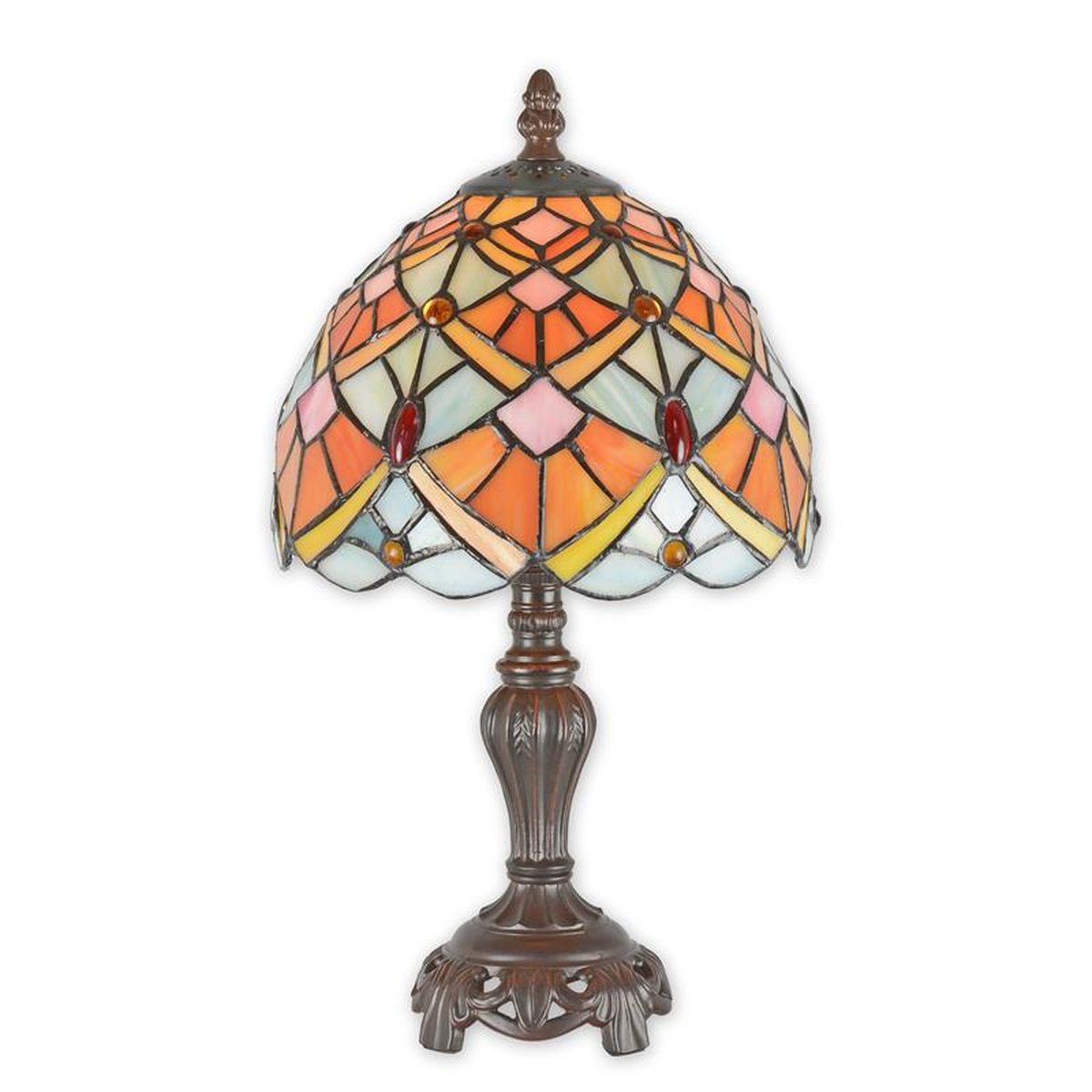 A TIFFANY STYLE TABLE LAMP