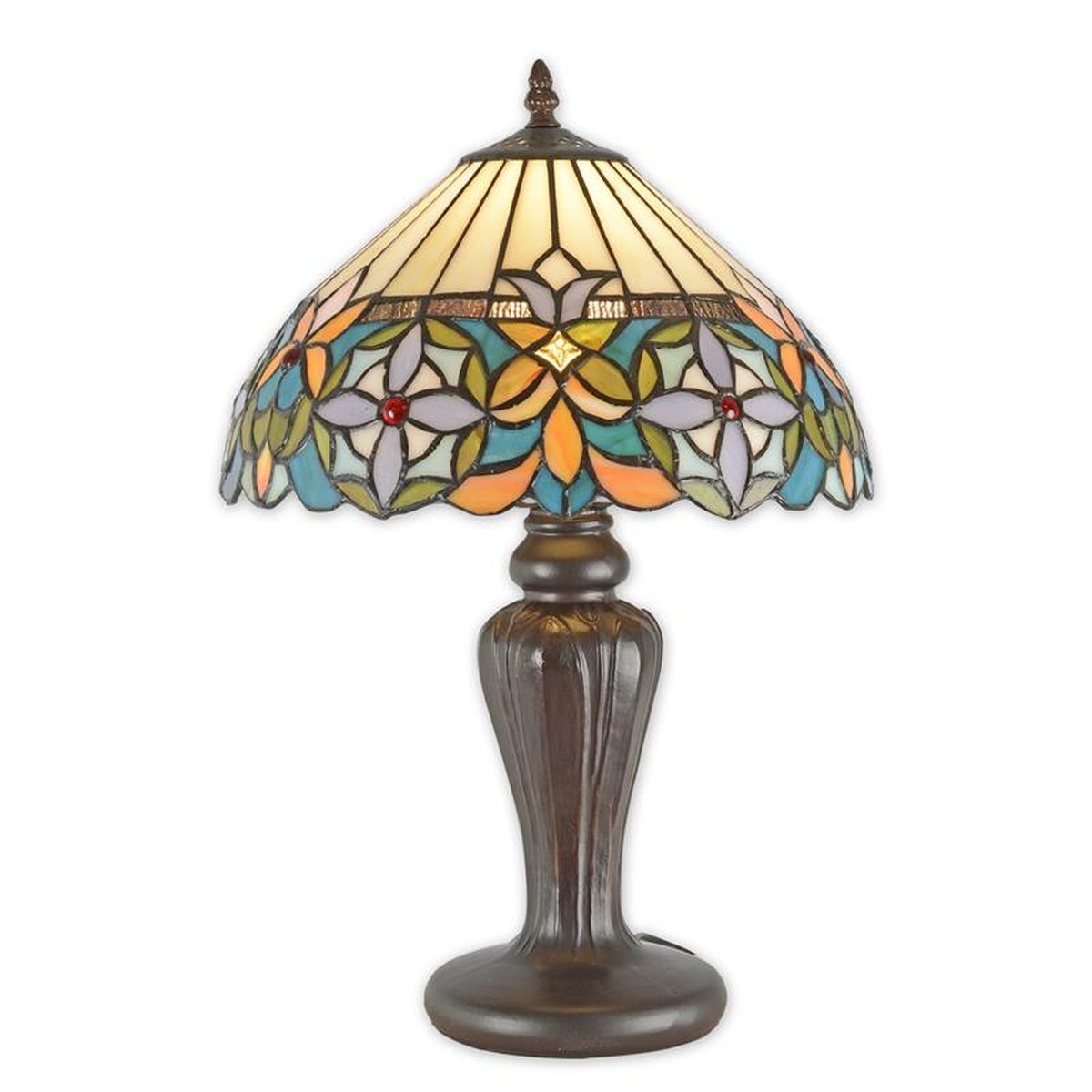 A TIFFANY STYLE TABLE LAMP