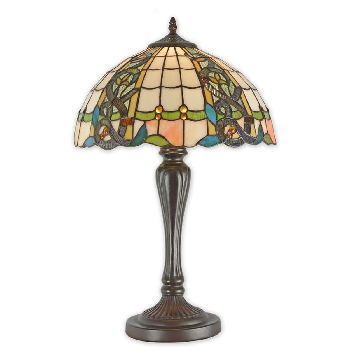 A TIFFANY STYLE TABLE LAMP