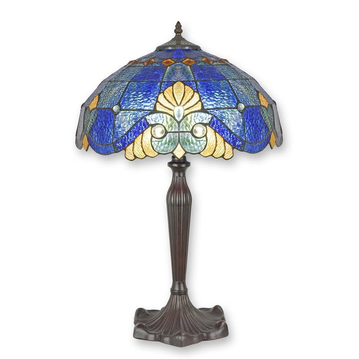 A TIFFANY STYLE TABLE LAMP