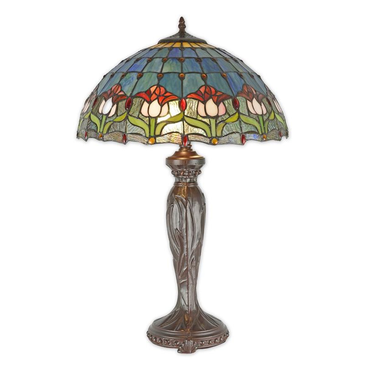 A TIFFANY STYLE TABLE LAMP