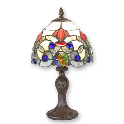 A TIFFANY STYLE TABLE LAMP