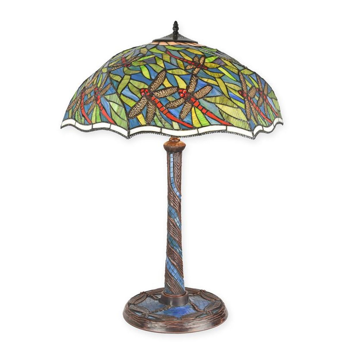 A TIFFANY STYLE TABLE LAMP