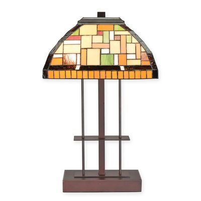 A TIFFANY STYLE TABLE LAMP