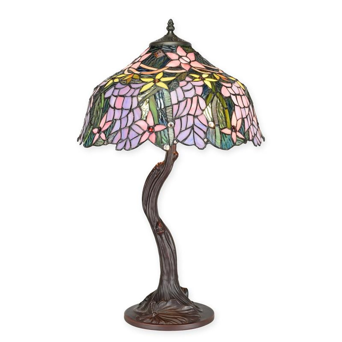A TIFFANY STYLE TABLE LAMP