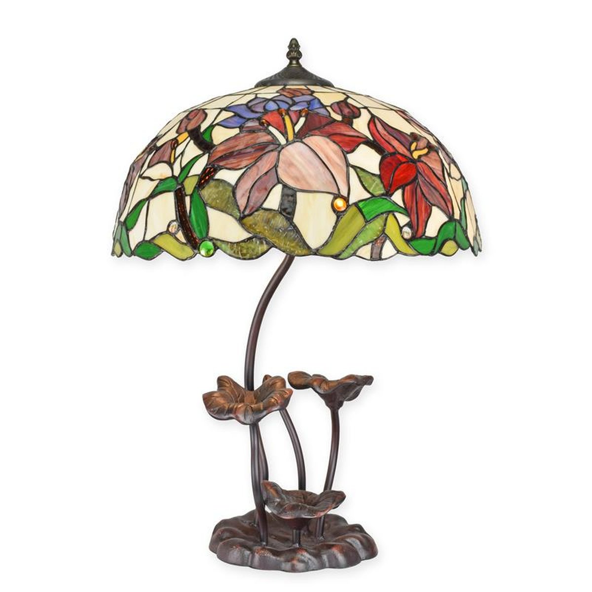 A TIFFANY STYLE TABLE LAMP
