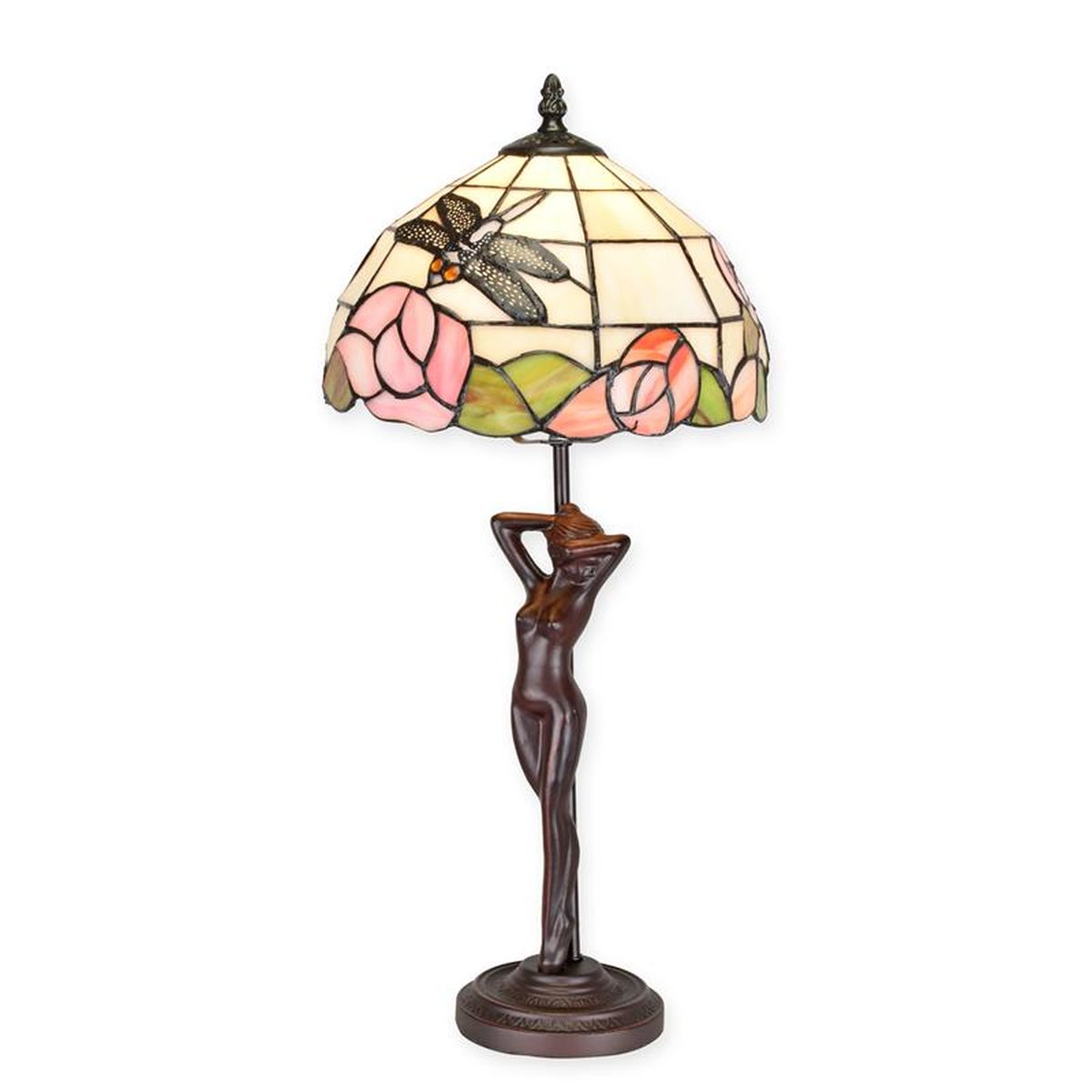 A TIFFANY STYLE TABLE LAMP