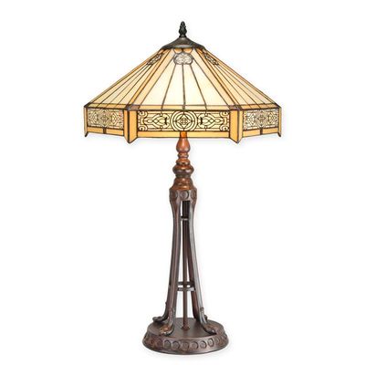 A TIFFANY STYLE TABLE LAMP