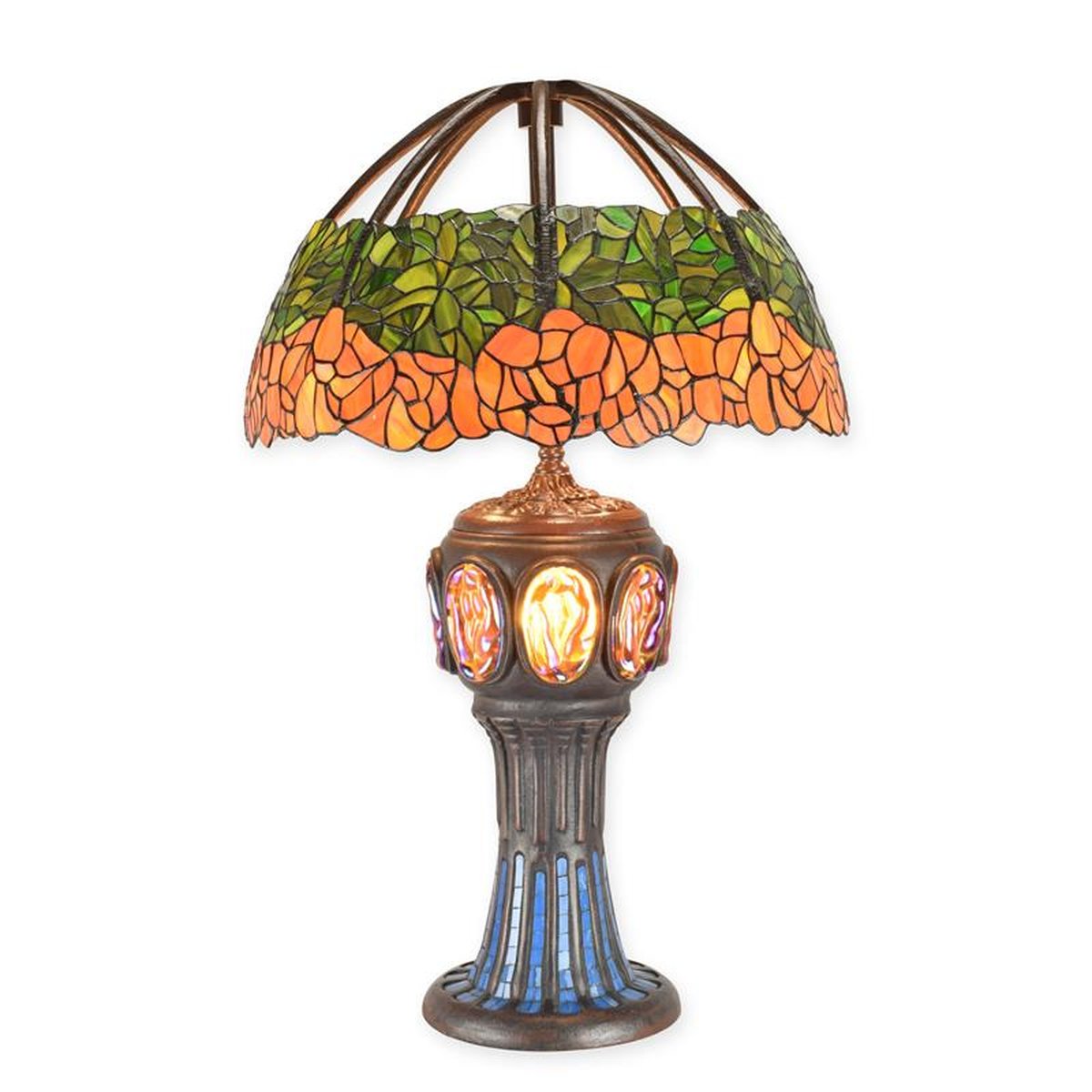 A TIFFANY STYLE TABLE LAMP