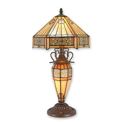 A TIFFANY STYLE TABLE LAMP