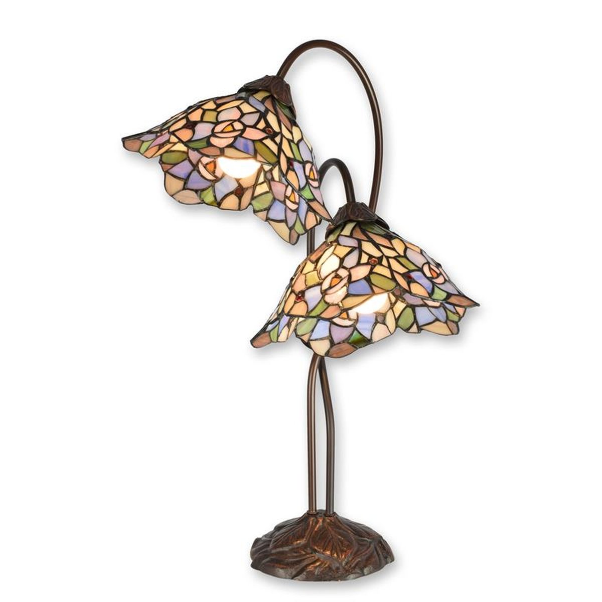 A TIFFANY STYLE TABLE LAMP