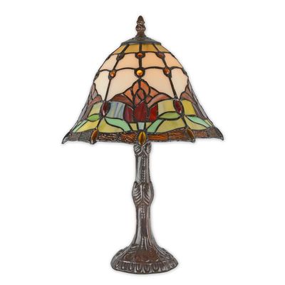 A TIFFANY STYLE TABLE LAMP