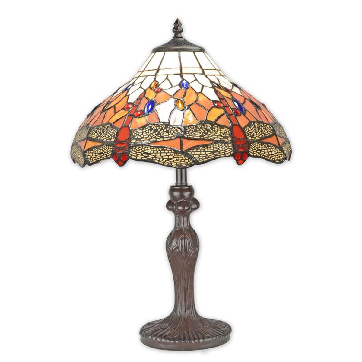 A TIFFANY STYLE TABLE LAMP