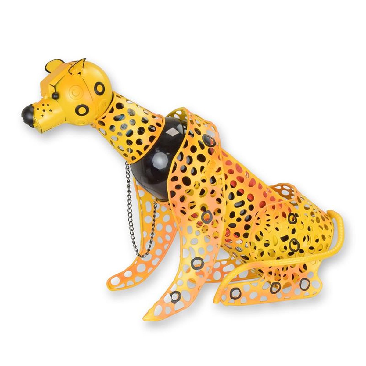 A TIN BOTTLE HOLDER TIGER""