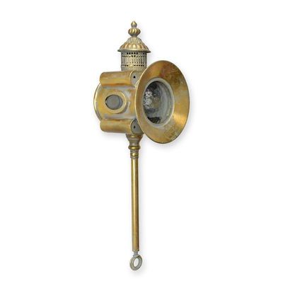 A TIN CARRIAGE LANTERN