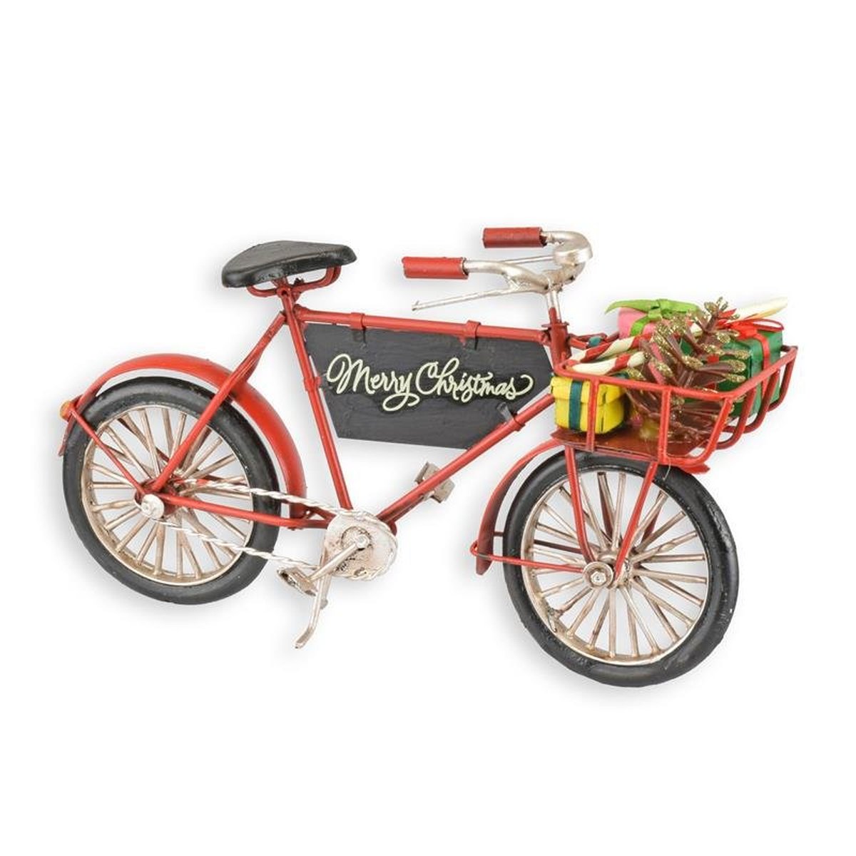 A TIN MODEL OF A CHRISTMAS STYLE BICYCLE