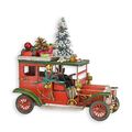 A TIN MODEL OF A CHRISTMAS STYLE OLDTIMER