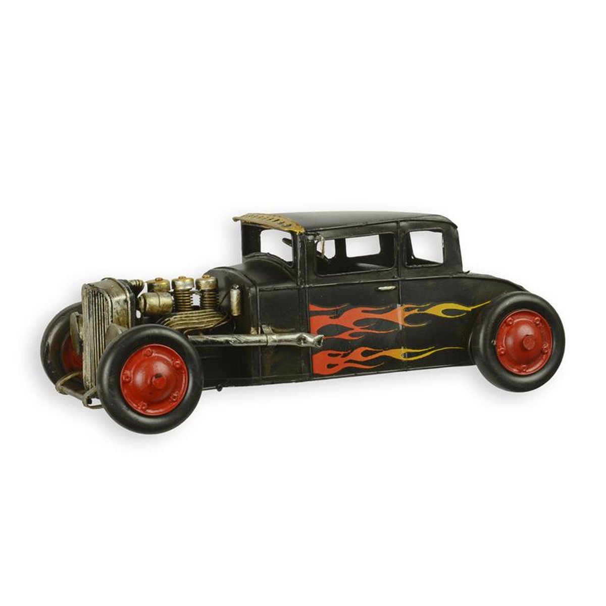 A TIN MODEL OF A HOT ROD