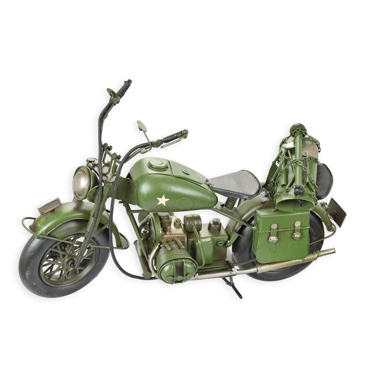 A Tin Model of a Military Motorcycle