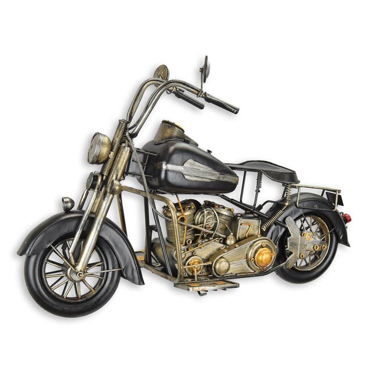 A TIN MODEL OF A MOTORCYCLE