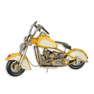 A TIN MODEL OF A MOTORCYCLE