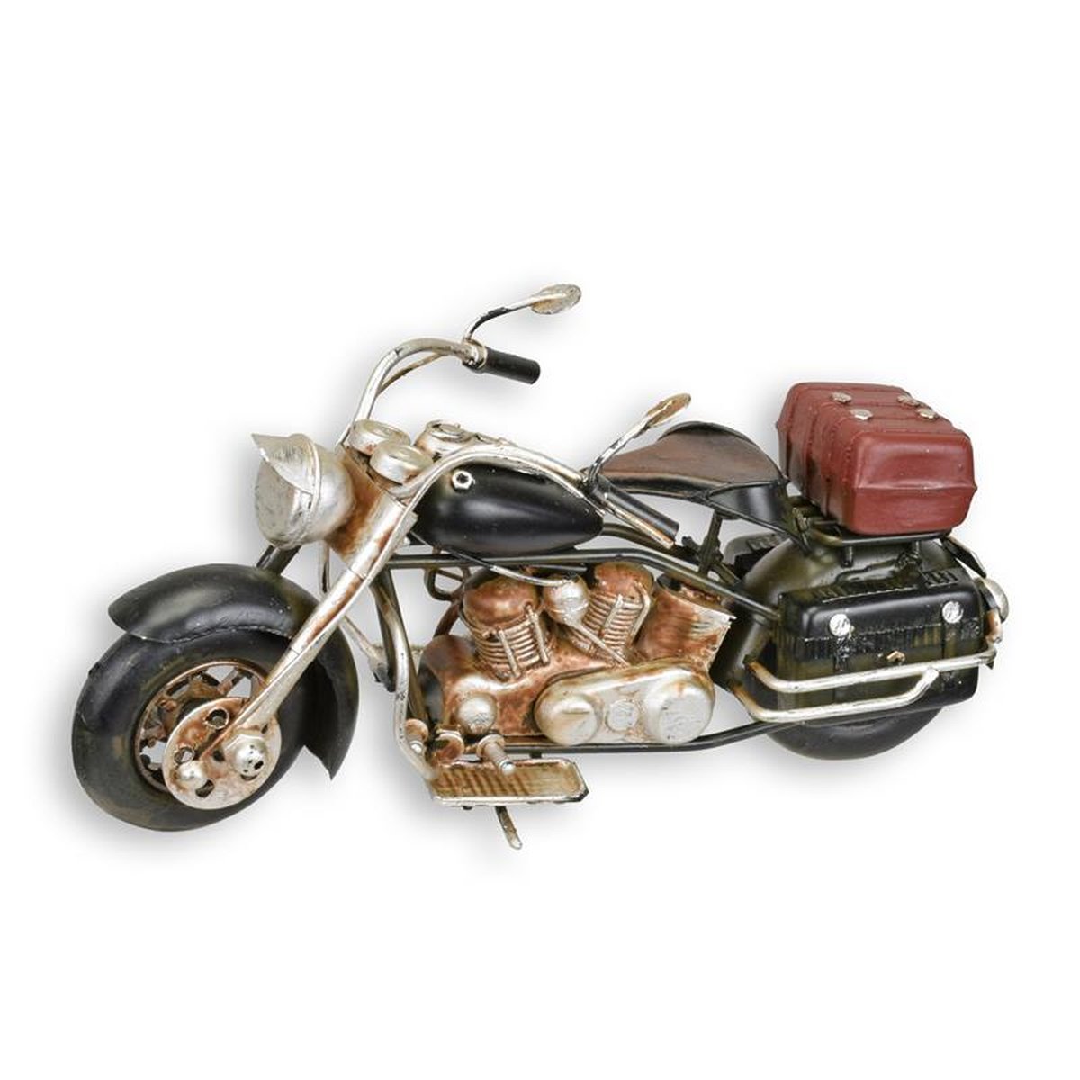 A TIN MODEL OF A MOTORCYCLE