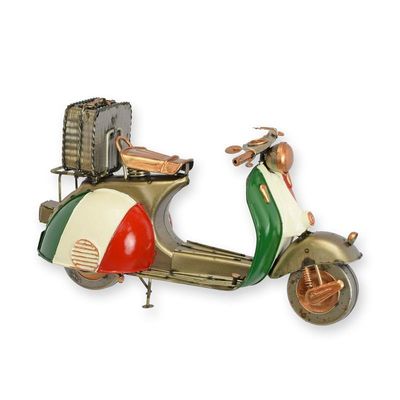 A TIN MODEL OF A SCOOTER