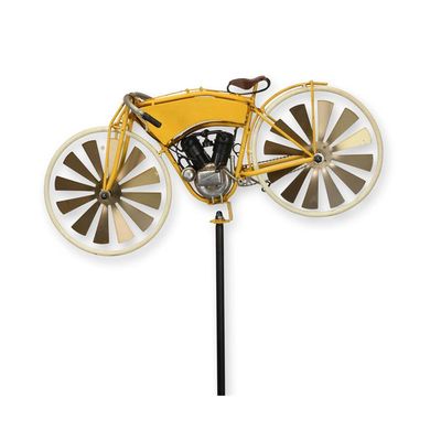 A TIN MOTORCYCLE WIND SPINNER