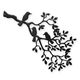 A TIN OUTLINE WALL DECOR - BIRDS ON BRANCH