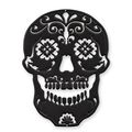 A TIN OUTLINE WALL DECOR - DÍA DE LOS MUERTOS SKULL