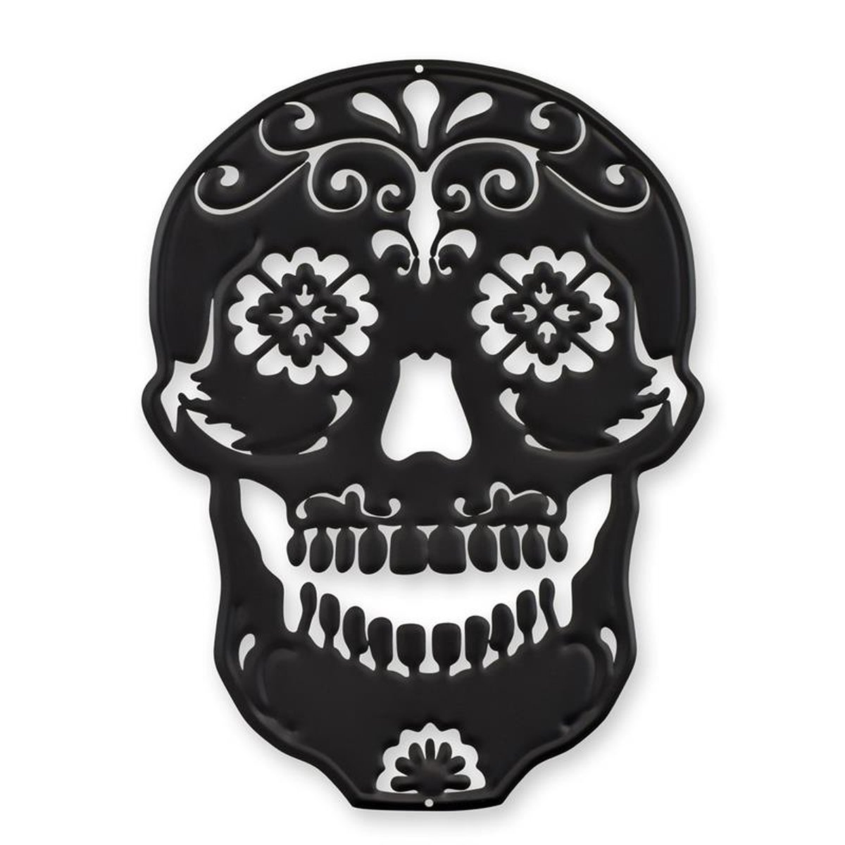 A TIN OUTLINE WALL DECOR - DÍA DE LOS MUERTOS SKULL