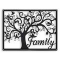 A TIN OUTLINE WALL DECOR - FAMILY TREE