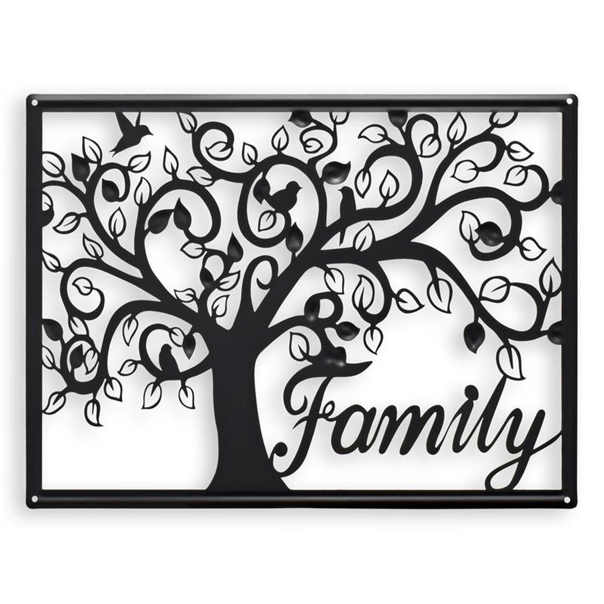 A TIN OUTLINE WALL DECOR - FAMILY TREE