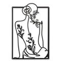 A TIN OUTLINE WALL DECOR - FLOWER GIRL