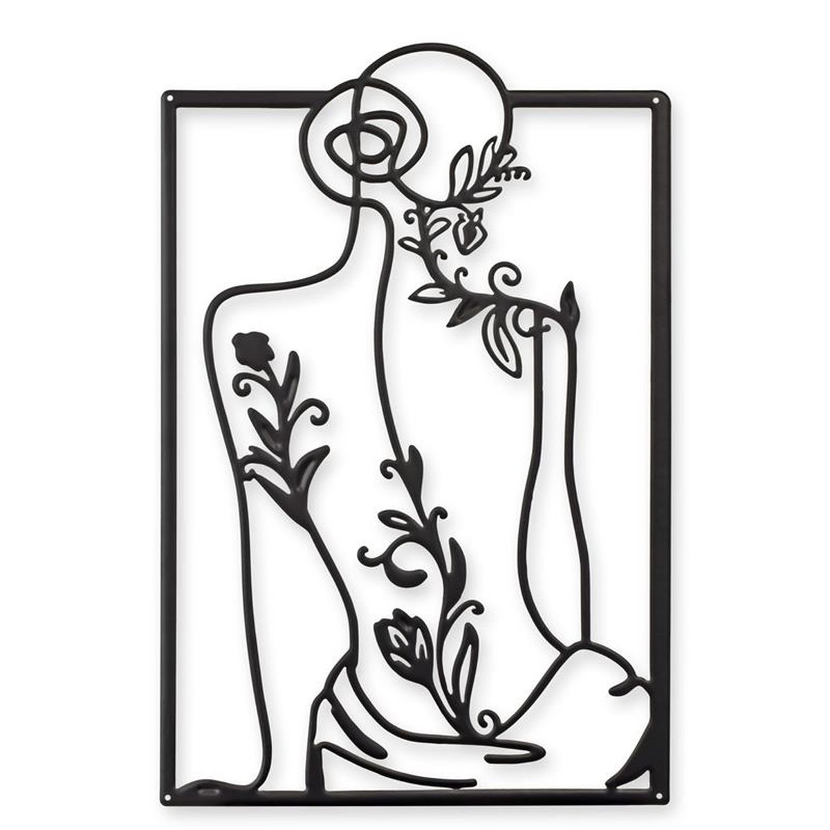 A TIN OUTLINE WALL DECOR - FLOWER GIRL