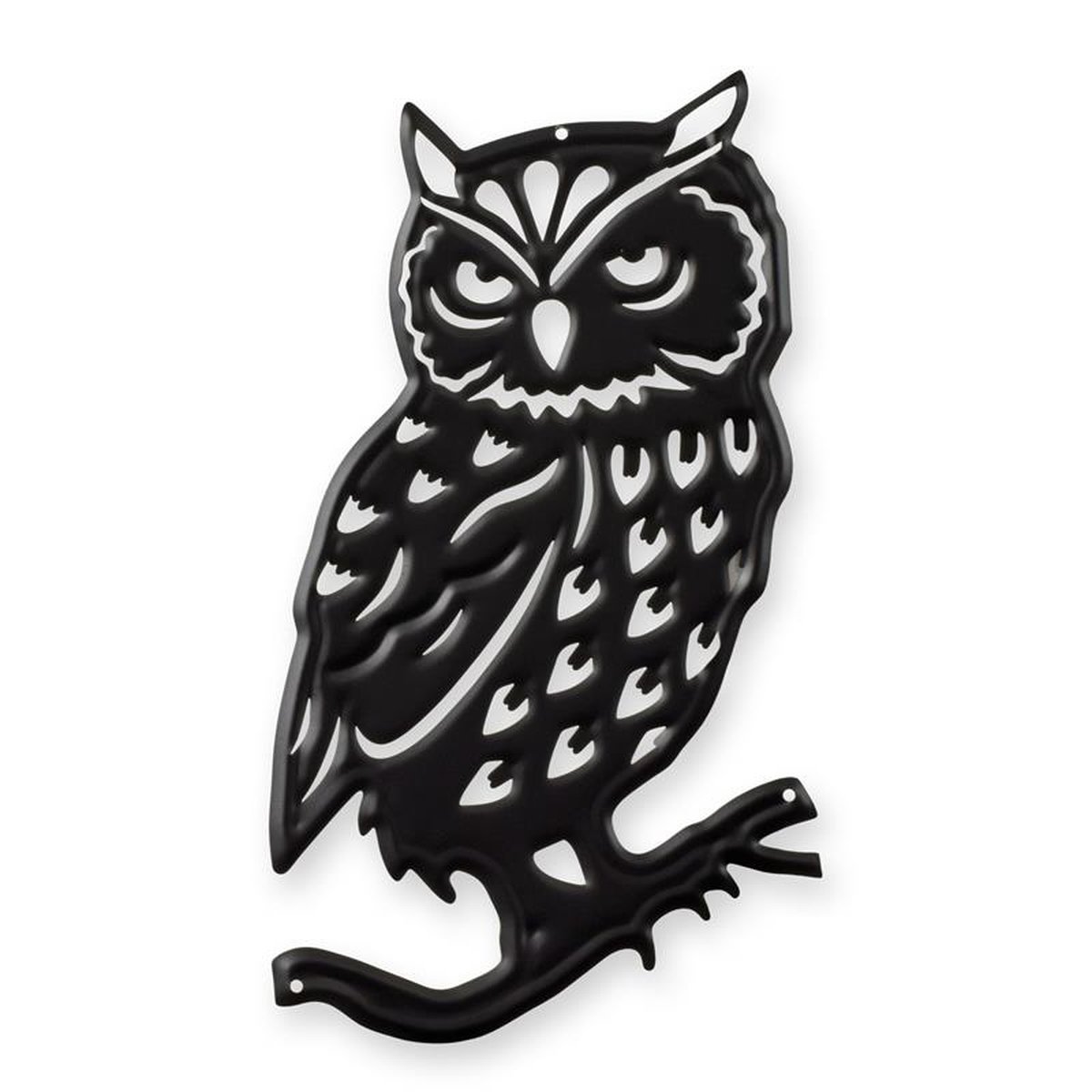 A TIN OUTLINE WALL DECOR - OWL