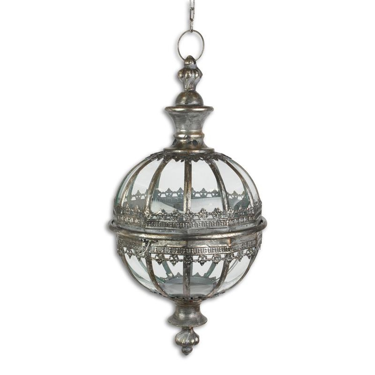 A TIN PENDANT LANTERN