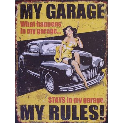 A TIN PLAQUE