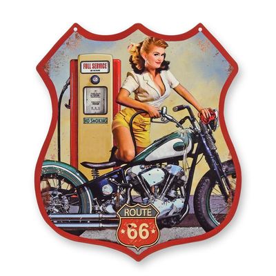 A TIN PLATE - ROUTE 66